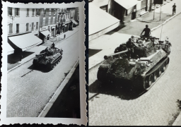 Blindés allemands remontant la vallée du Rhône fin aout 1944 Panther